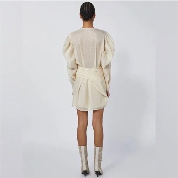 IRO Gold Mini Dress - Picture 2 of 9